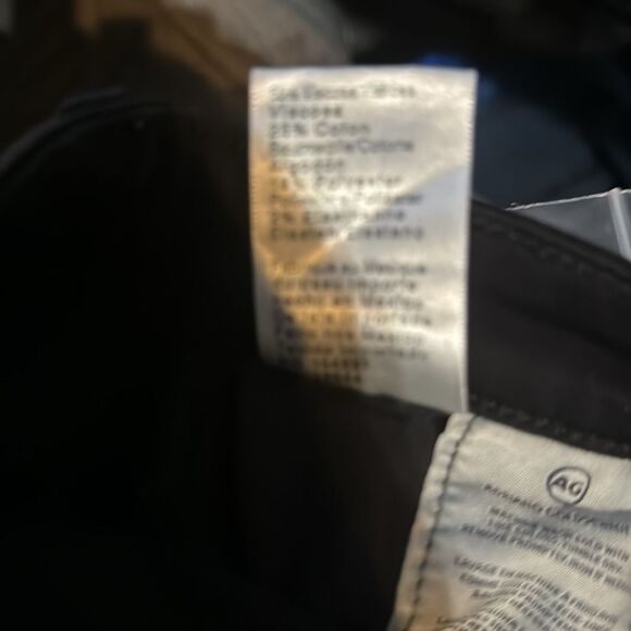 AG Adriano Goldschmied The Prima Ankle Cigarette Black Skinny Jeans Sz 25R - Picture 7 of 7